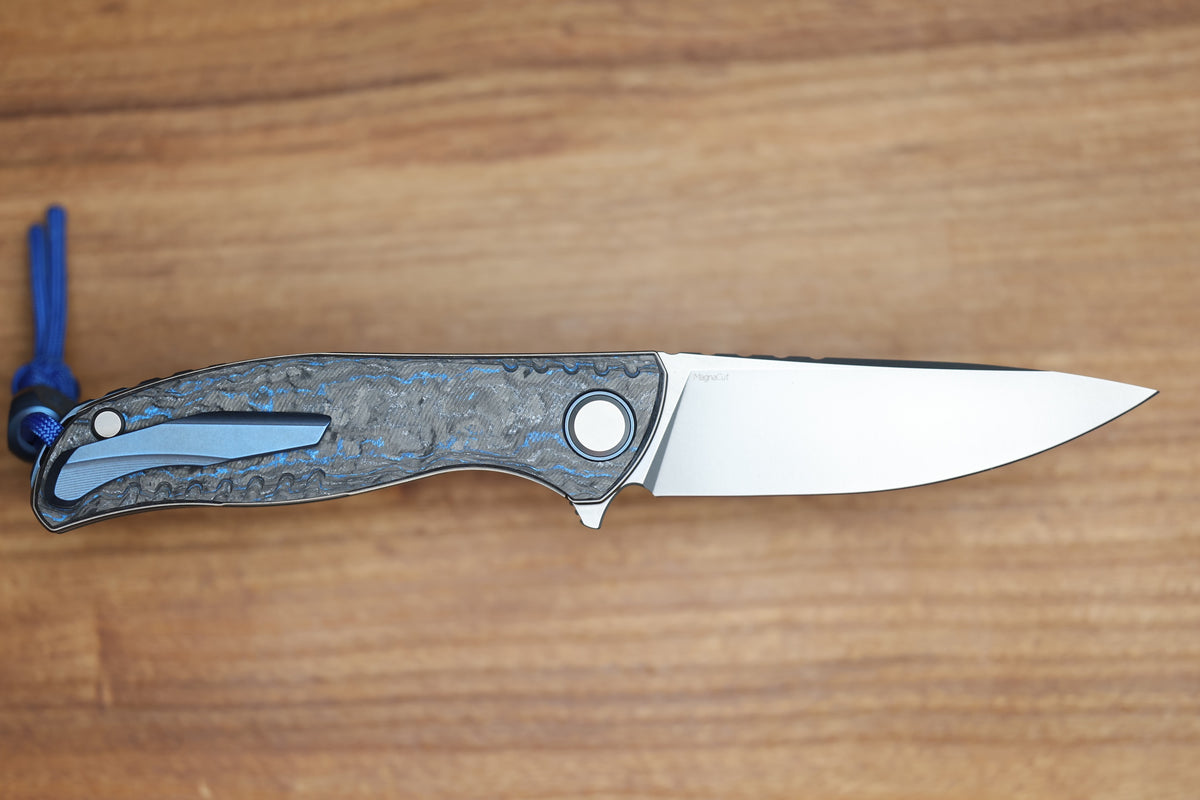 SHIROGOROV F3 FB - SPECIAL EDITION - 2025 - "GLACIER" TECHNOCARBO HANDLE - MAGNACUT BLADE - MRBS (PREOWNED)