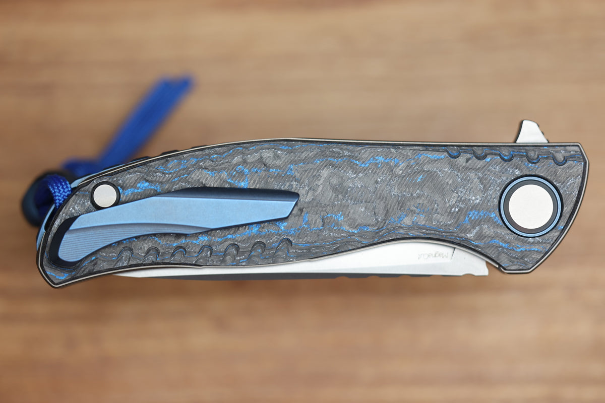 SHIROGOROV F3 FB - SPECIAL EDITION - 2025 - "GLACIER" TECHNOCARBO HANDLE - MAGNACUT BLADE - MRBS (PREOWNED)