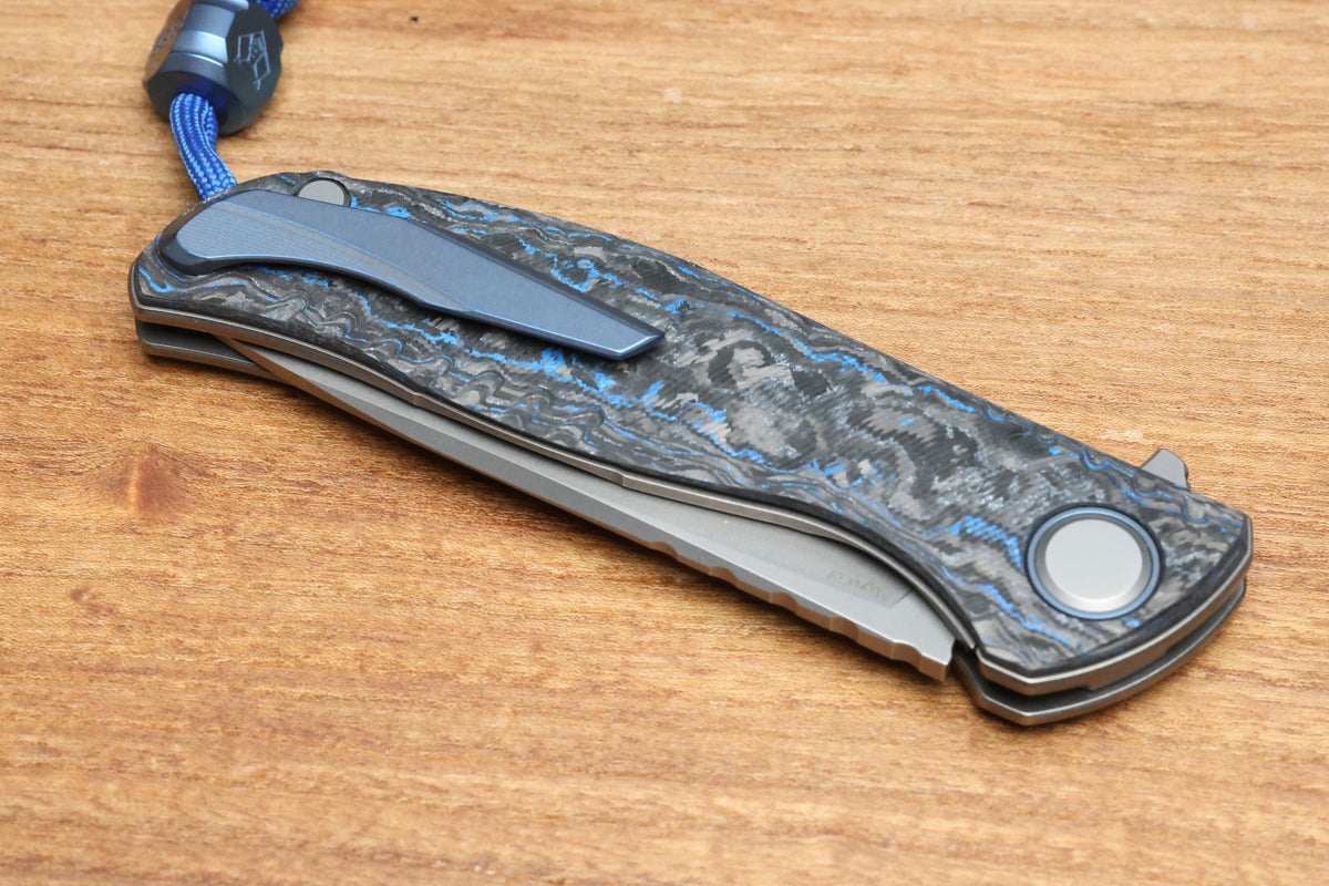 SHIROGOROV F3 FB - SPECIAL EDITION - 2025 - "GLACIER" TECHNOCARBO HANDLE - MAGNACUT BLADE - MRBS (PREOWNED)