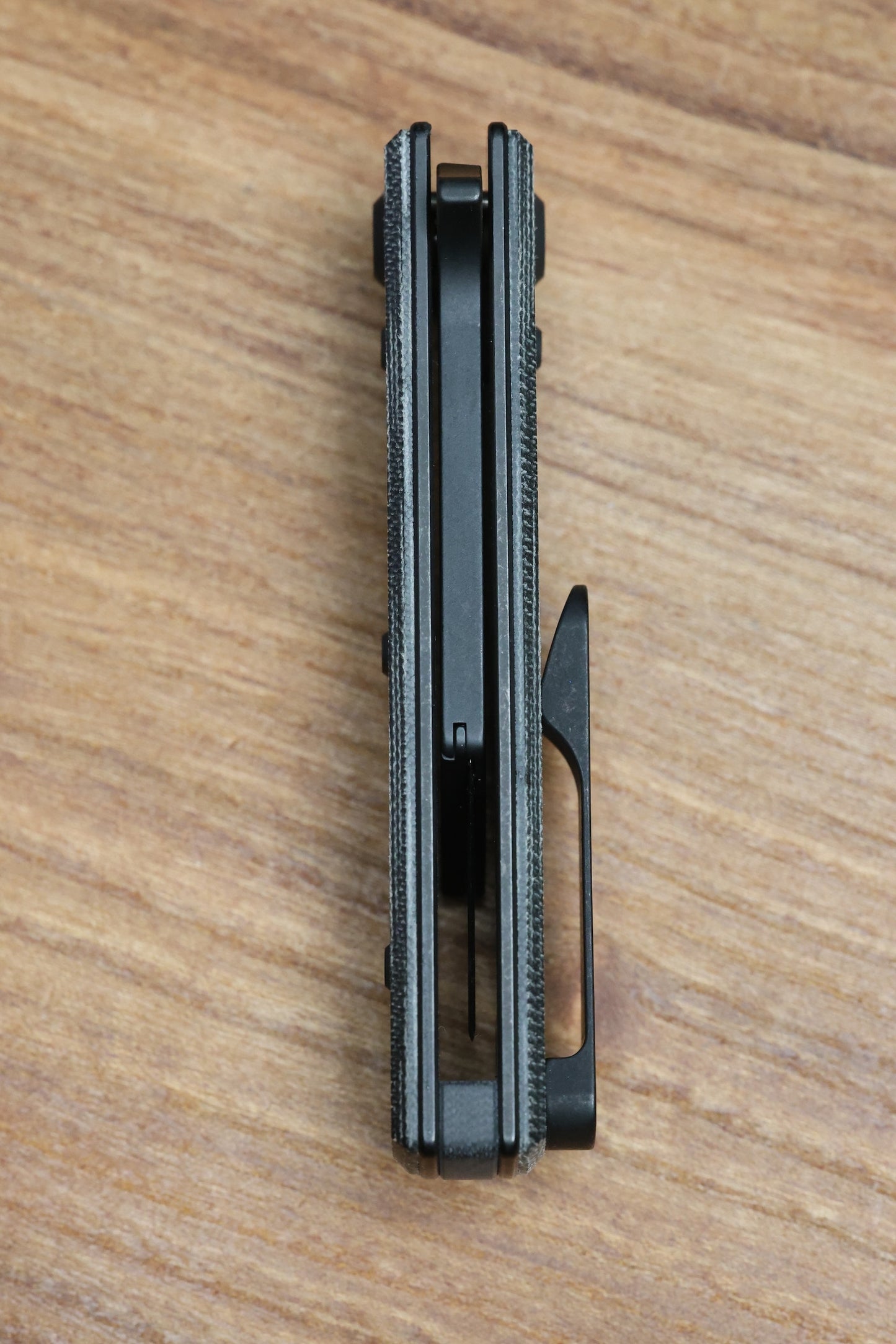 CHAVES KNIVES BLUE LABEL CHUB FLIPPER LINER LOCK KNIFE BLACK MICARTA 1" UTILITY BLADE BLACKOUT