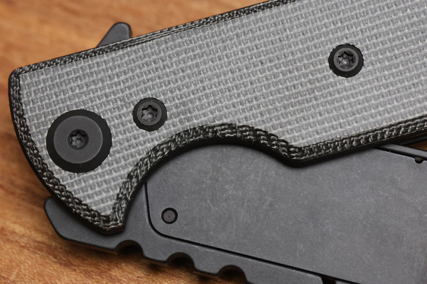 CHAVES KNIVES BLUE LABEL CHUB FLIPPER LINER LOCK KNIFE BLACK MICARTA 1" UTILITY BLADE BLACKOUT