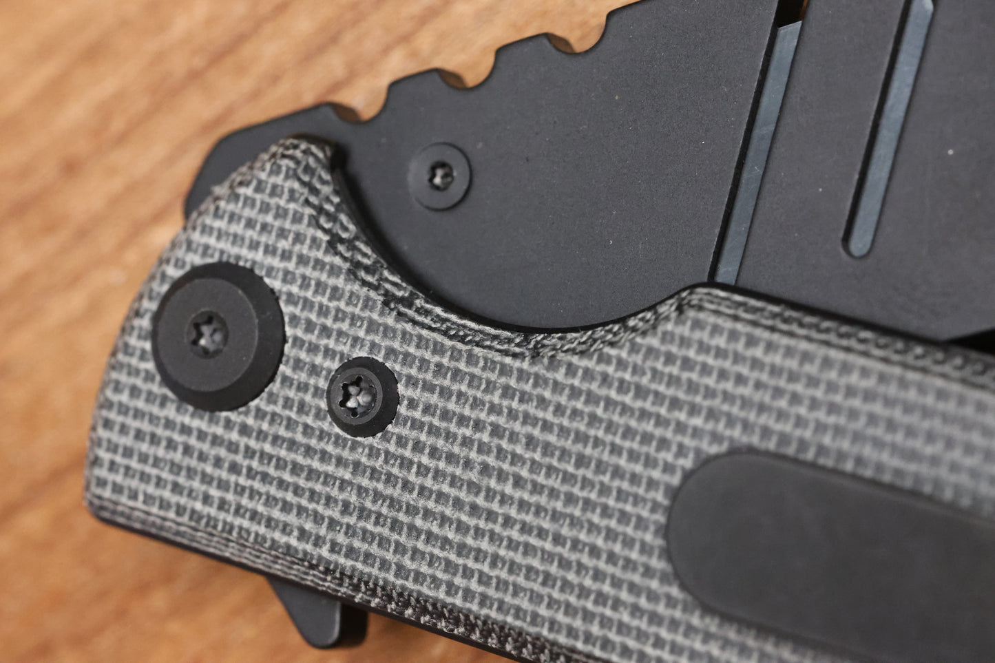 CHAVES KNIVES BLUE LABEL CHUB FLIPPER LINER LOCK KNIFE BLACK MICARTA 1" UTILITY BLADE BLACKOUT