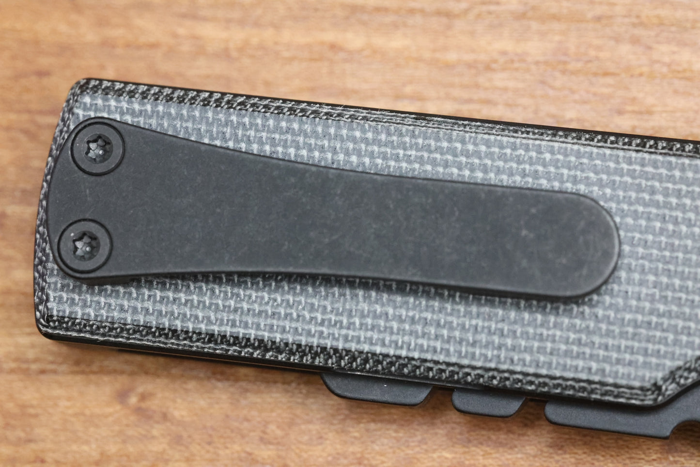 CHAVES KNIVES BLUE LABEL CHUB FLIPPER LINER LOCK KNIFE BLACK MICARTA 1" UTILITY BLADE BLACKOUT