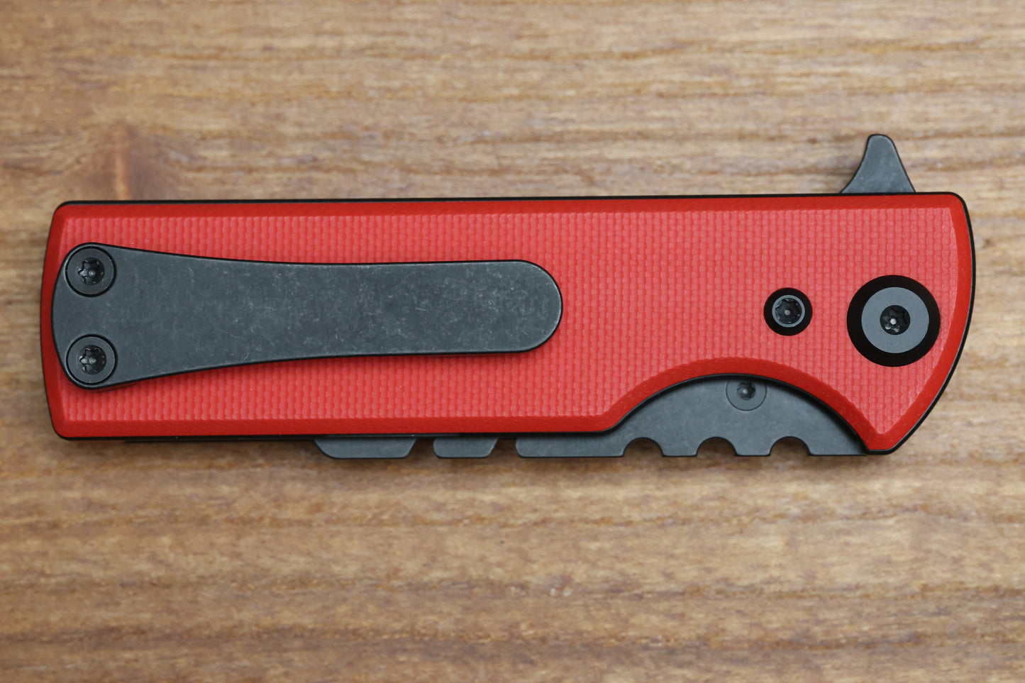 CHAVES KNIVES BLUE LABEL CHUB FLIPPER LINER LOCK KNIFE RED G10 1" UTILITY BLADE BLACKOUT