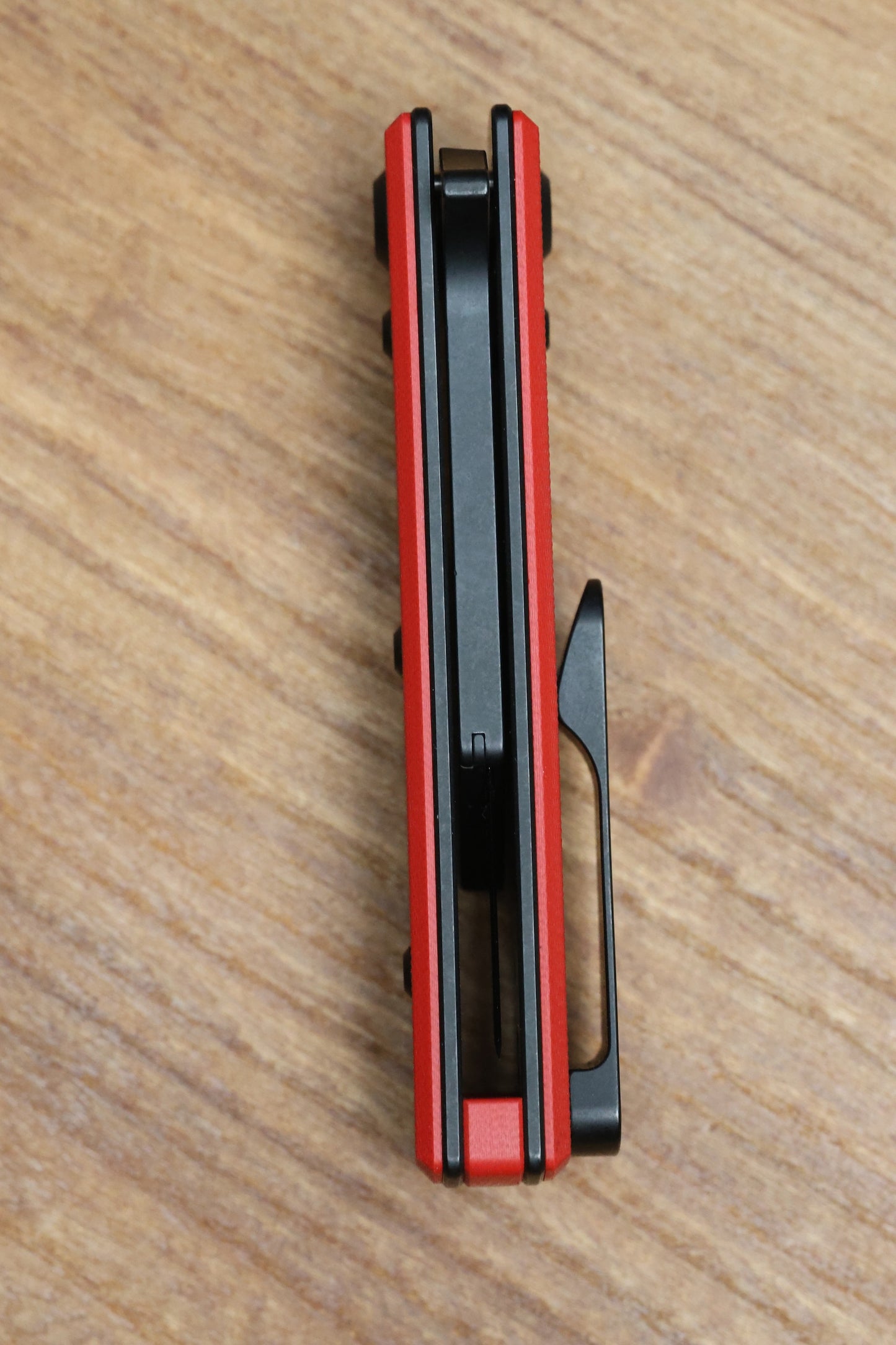 CHAVES KNIVES BLUE LABEL CHUB FLIPPER LINER LOCK KNIFE RED G10 1" UTILITY BLADE BLACKOUT