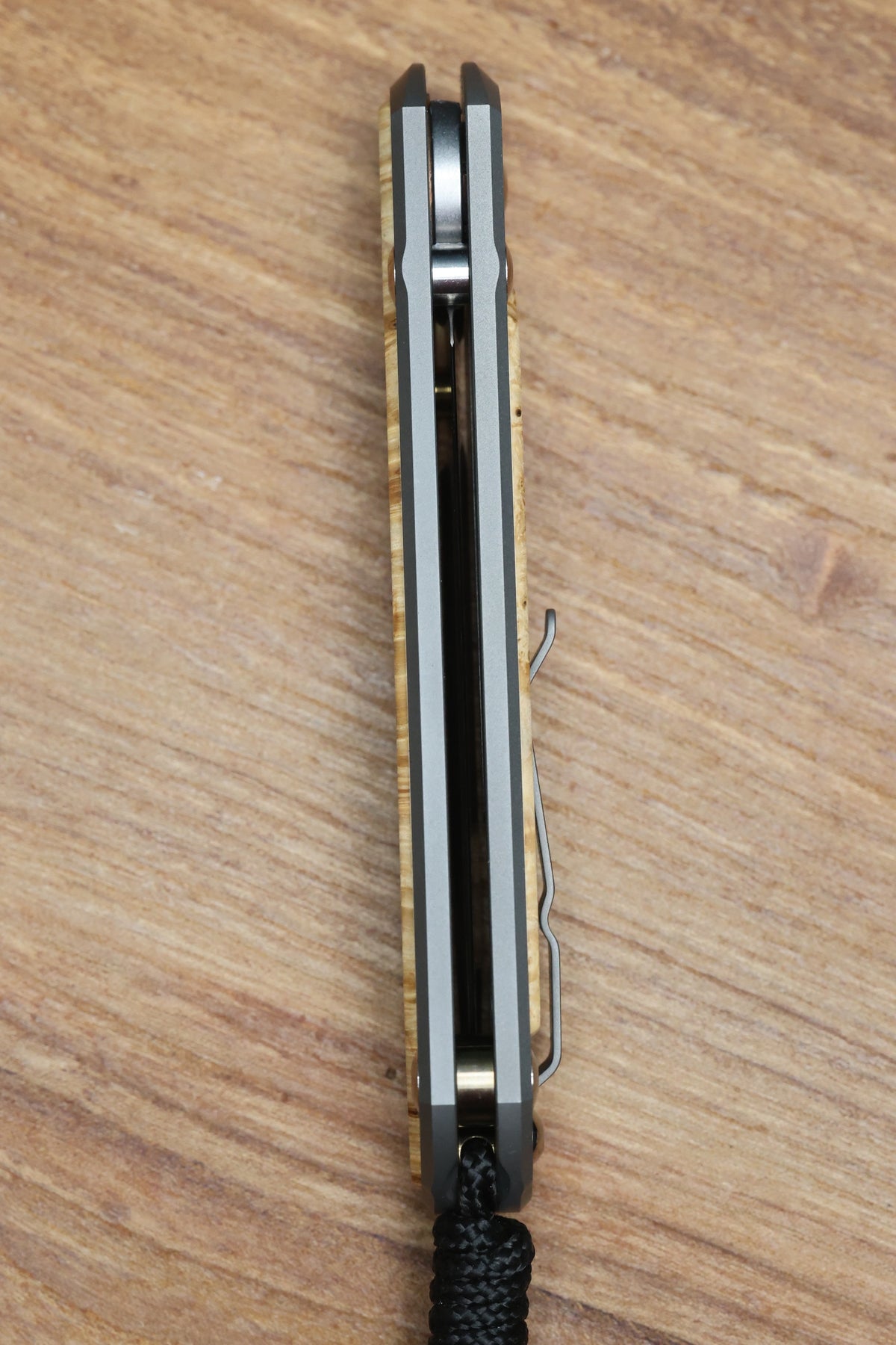 CHRIS REEVE LARGE SEBENZA BOX ELDER POLISHED DROP POINT MAGNACUT BLADE (PREOWNED)