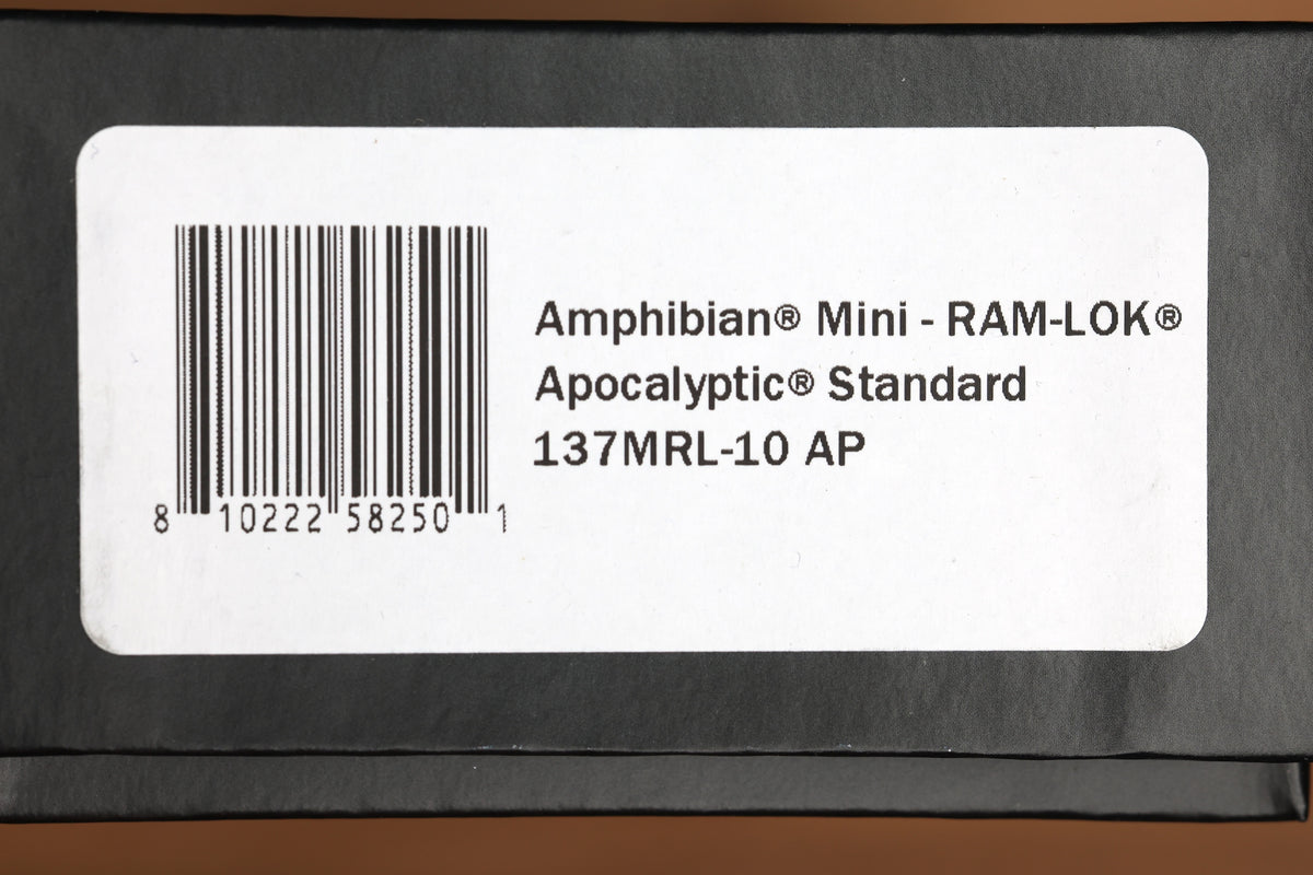 MICROTECH AMPHIBIAN MINI RAM LOK BLACK ALUMINUM & APOCALYPTIC M390MK 137MRL-10AP
