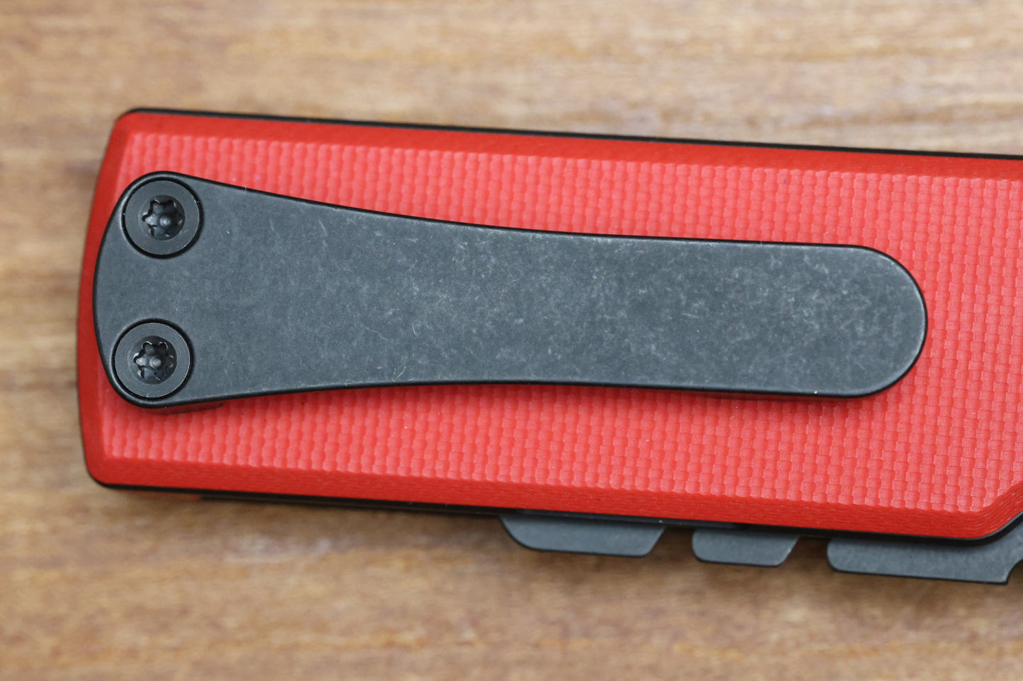 CHAVES KNIVES BLUE LABEL CHUB FLIPPER LINER LOCK KNIFE RED G10 1" UTILITY BLADE BLACKOUT