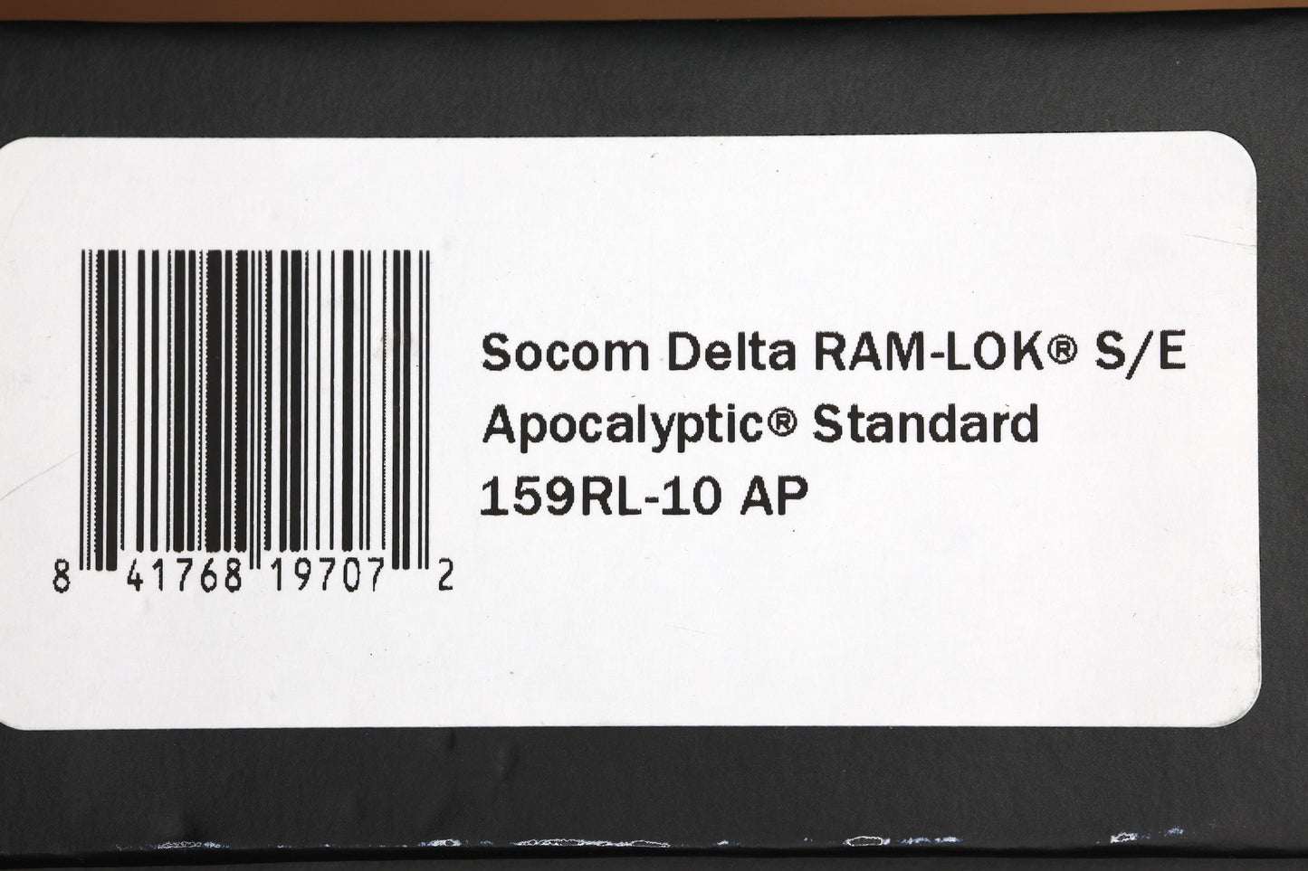 MICROTECH SOCOM DELTA RAM-LOK W/ BLACK ALUMINUM HANDLES & APOCALYPTIC M390MK 159RL-10AP