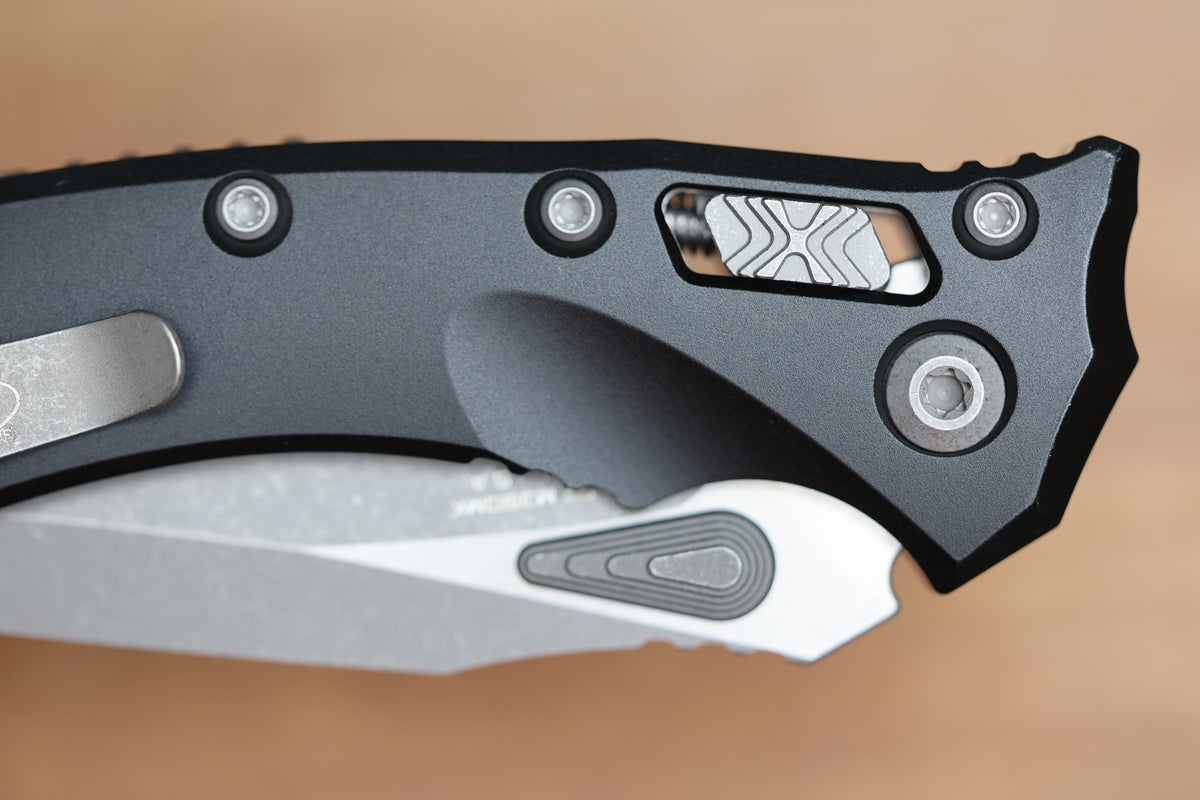 MICROTECH AMPHIBIAN MINI RAM LOK BLACK ALUMINUM & APOCALYPTIC M390MK 137MRL-10AP