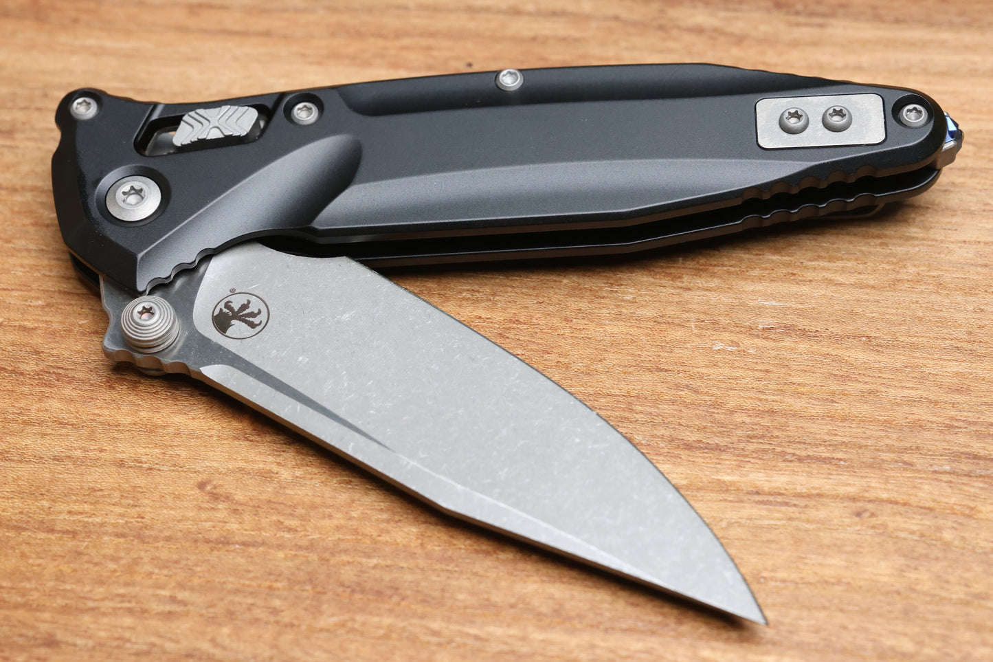 MICROTECH SOCOM DELTA RAM-LOK W/ BLACK ALUMINUM HANDLES & APOCALYPTIC M390MK 159RL-10AP