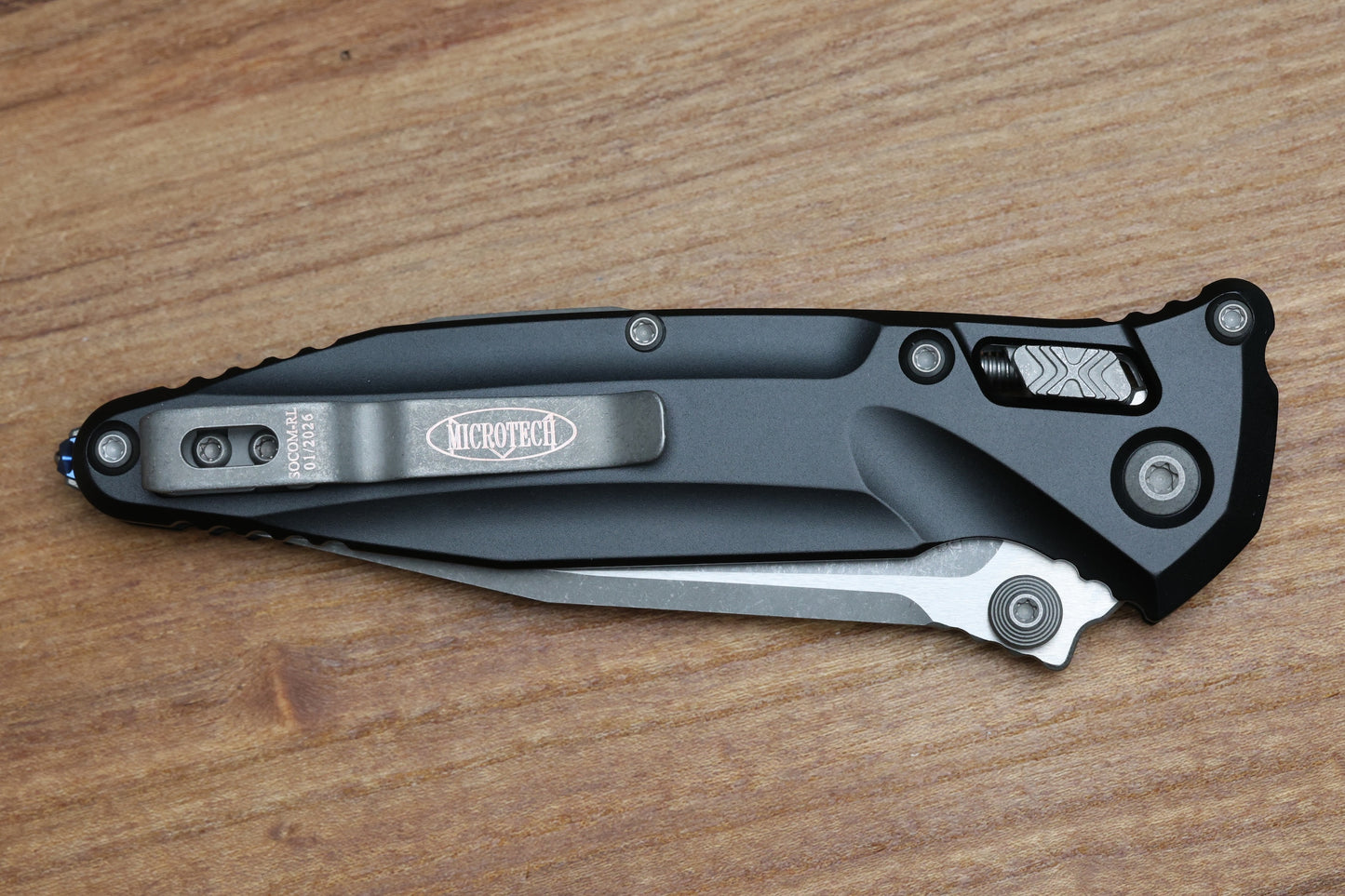 MICROTECH SOCOM DELTA RAM-LOK W/ BLACK ALUMINUM HANDLES & APOCALYPTIC M390MK 159RL-10AP