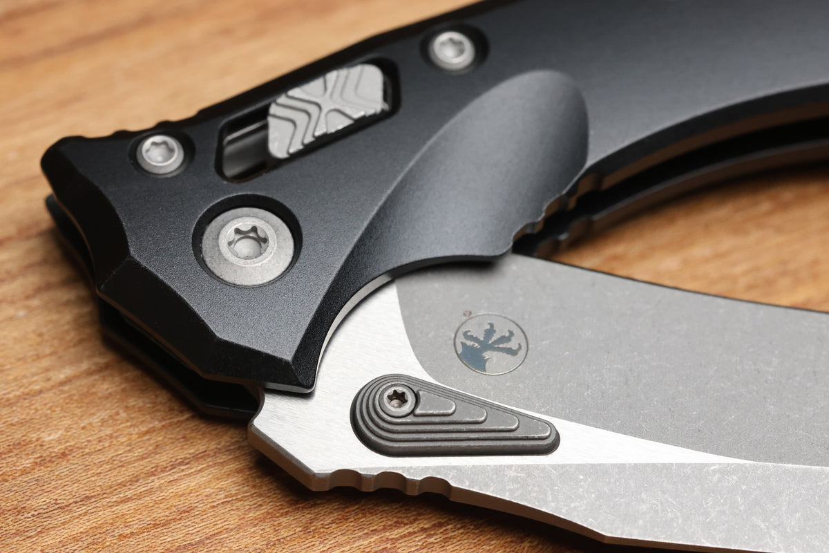 MICROTECH AMPHIBIAN MINI RAM LOK BLACK ALUMINUM & APOCALYPTIC M390MK 137MRL-10AP