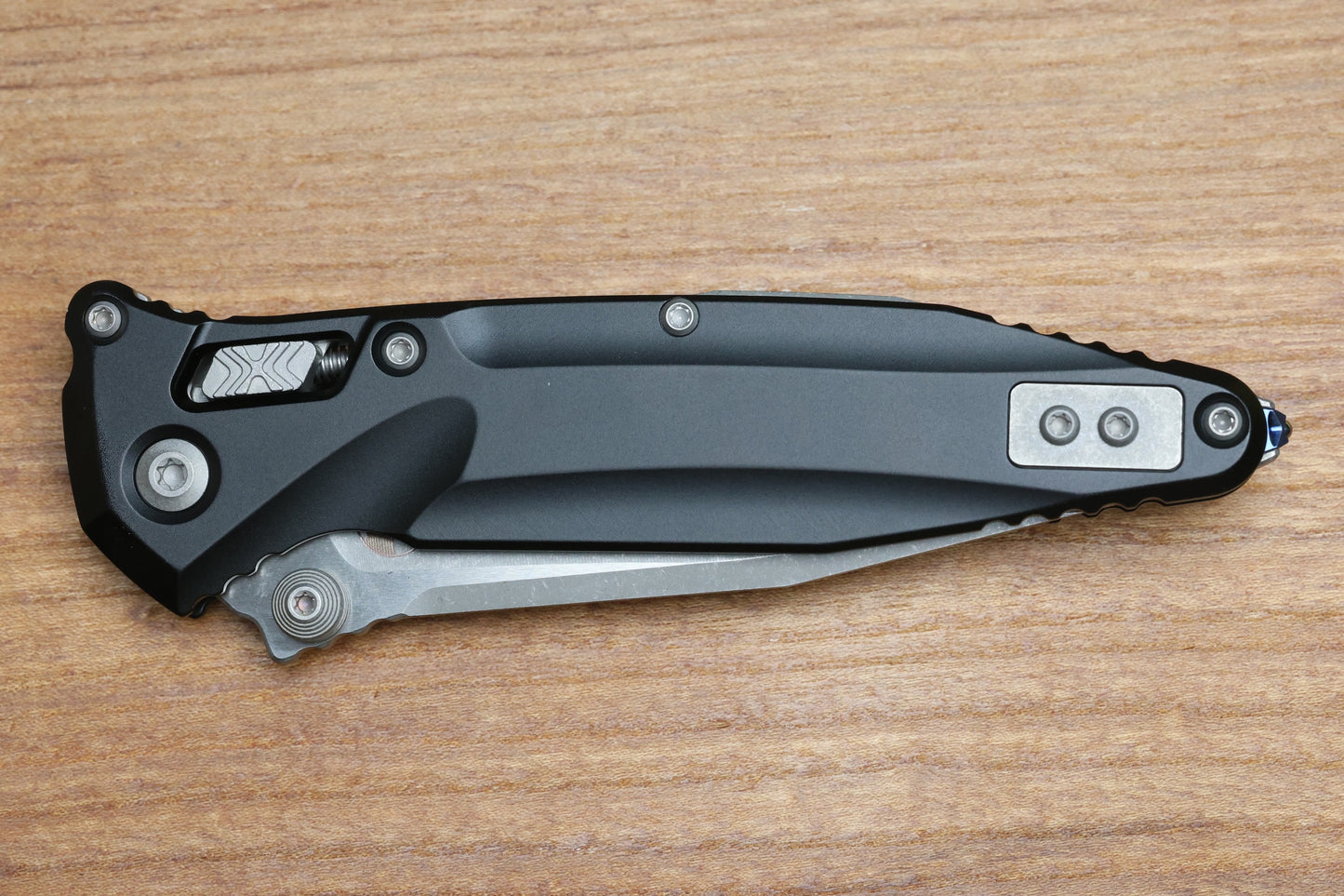 MICROTECH SOCOM DELTA RAM-LOK W/ BLACK ALUMINUM HANDLES & APOCALYPTIC M390MK 159RL-10AP