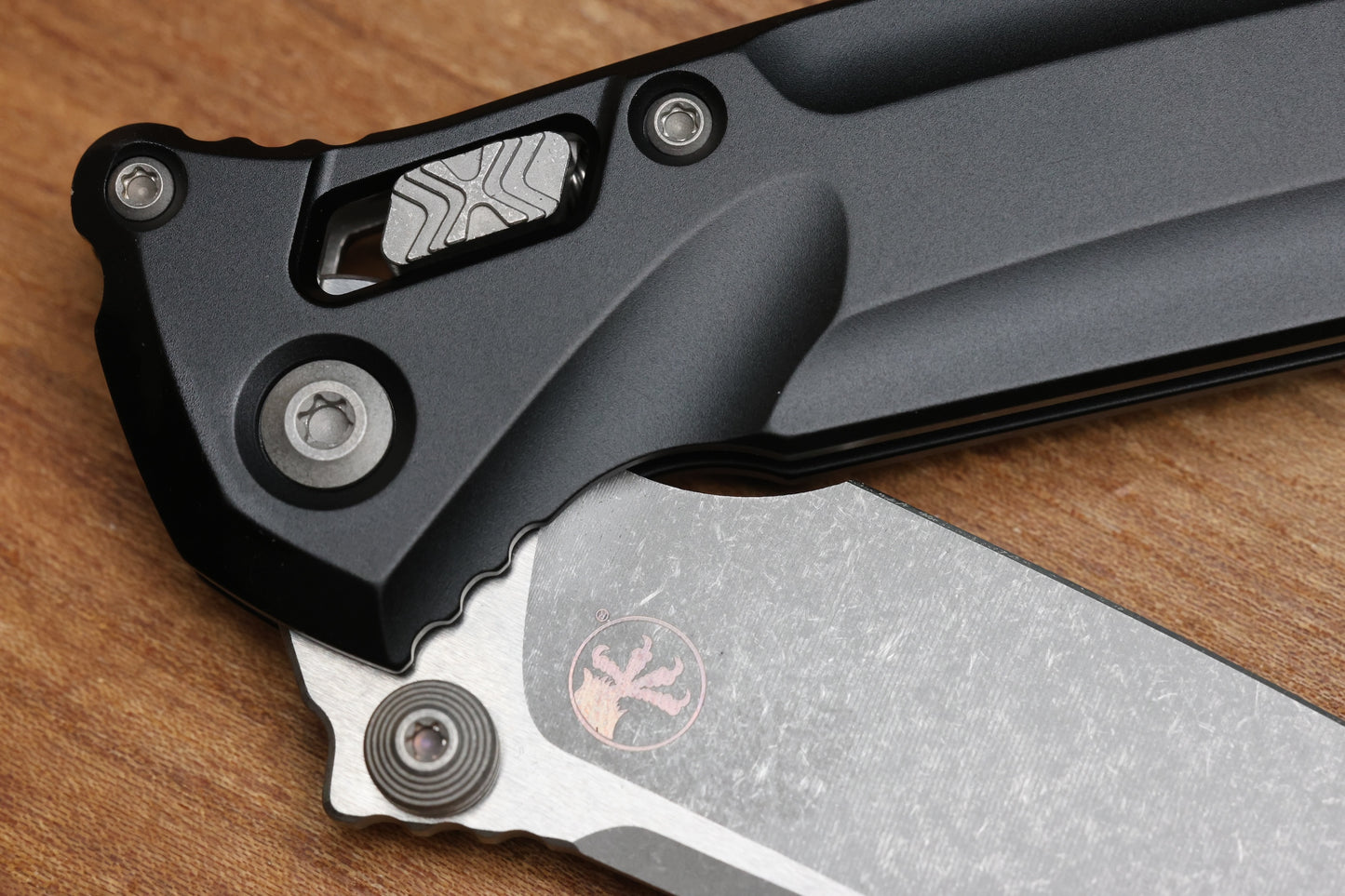 MICROTECH SOCOM DELTA RAM-LOK W/ BLACK ALUMINUM HANDLES & APOCALYPTIC M390MK 159RL-10AP