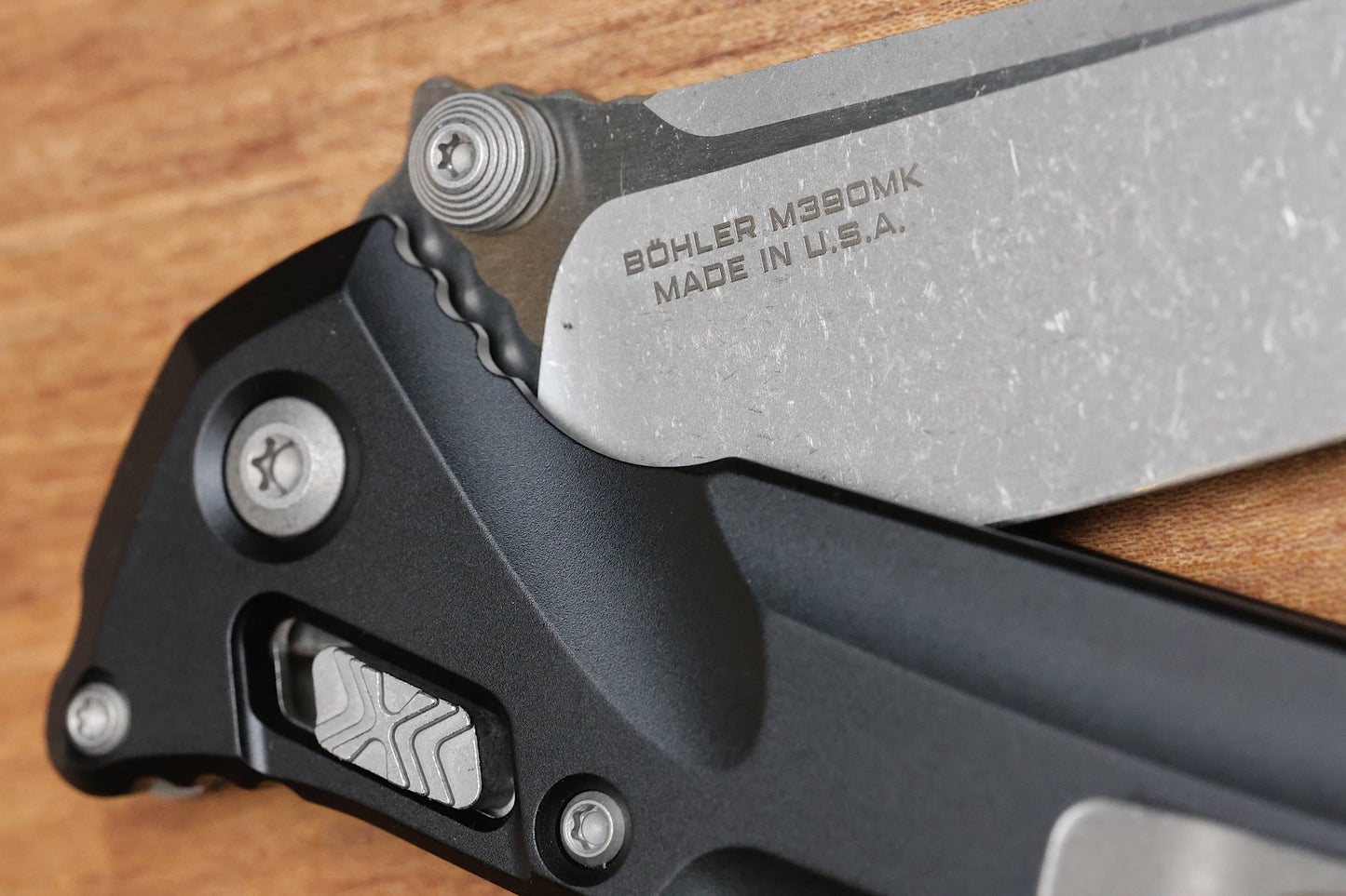 MICROTECH SOCOM DELTA RAM-LOK W/ BLACK ALUMINUM HANDLES & APOCALYPTIC M390MK 159RL-10AP