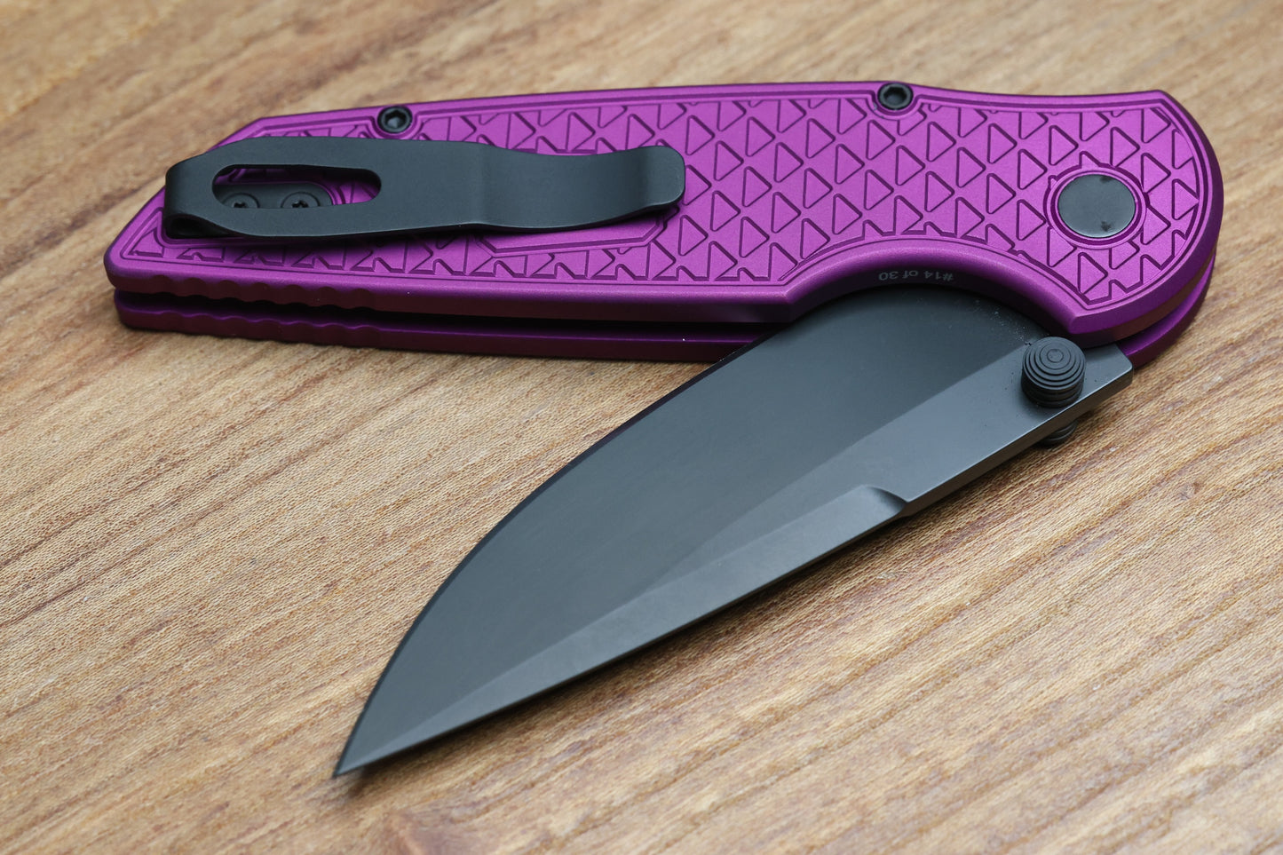 PRO-TECH KNIVES TR-3 INTEGRITY BUTTON LOCK PURPLE RELIC 3.5" DLC CCKS SPRING 2026