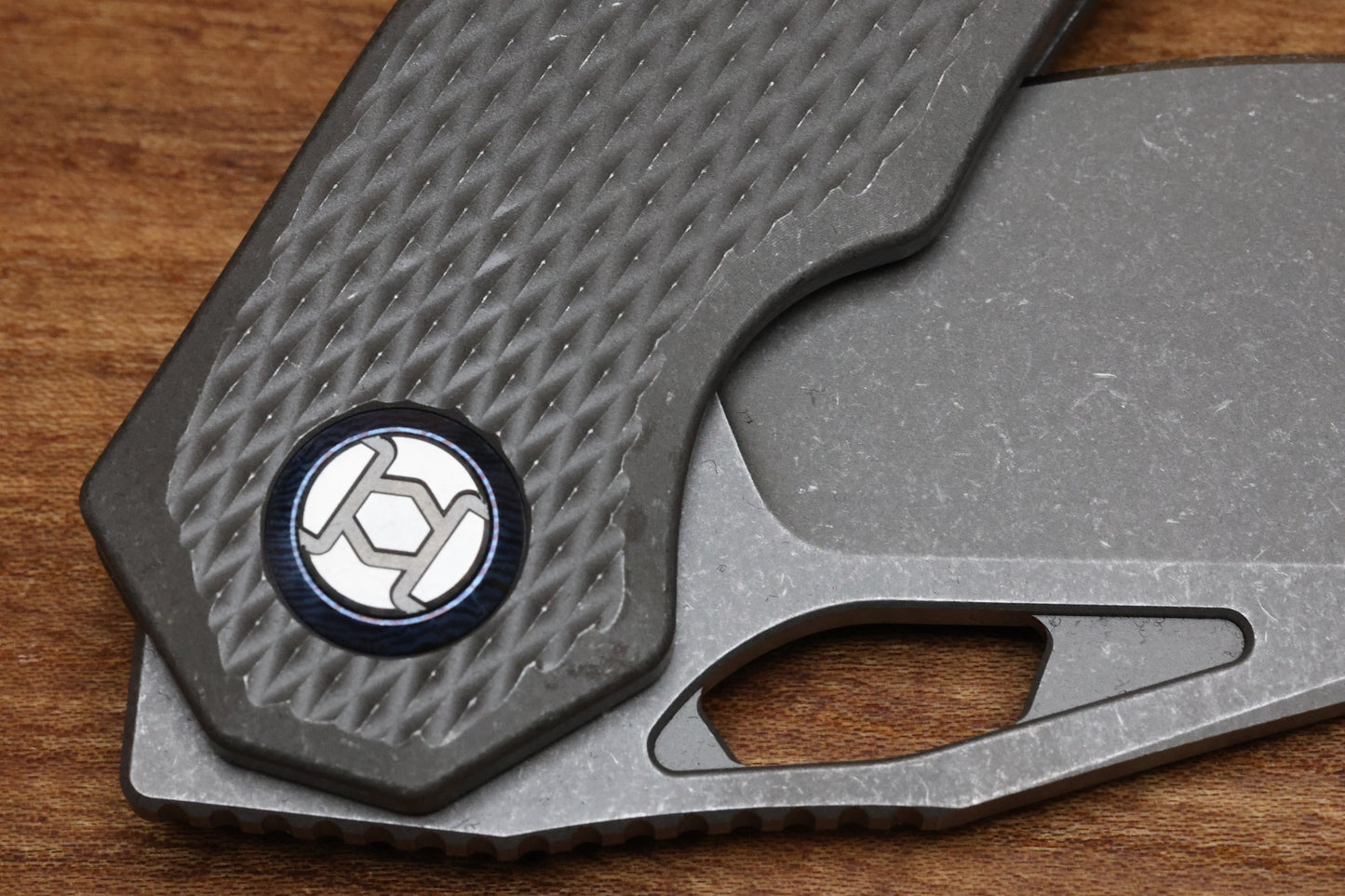 KUNWU PADRE DIAMOND TITANIUM HANDLES W/ STONEWASH VANAX