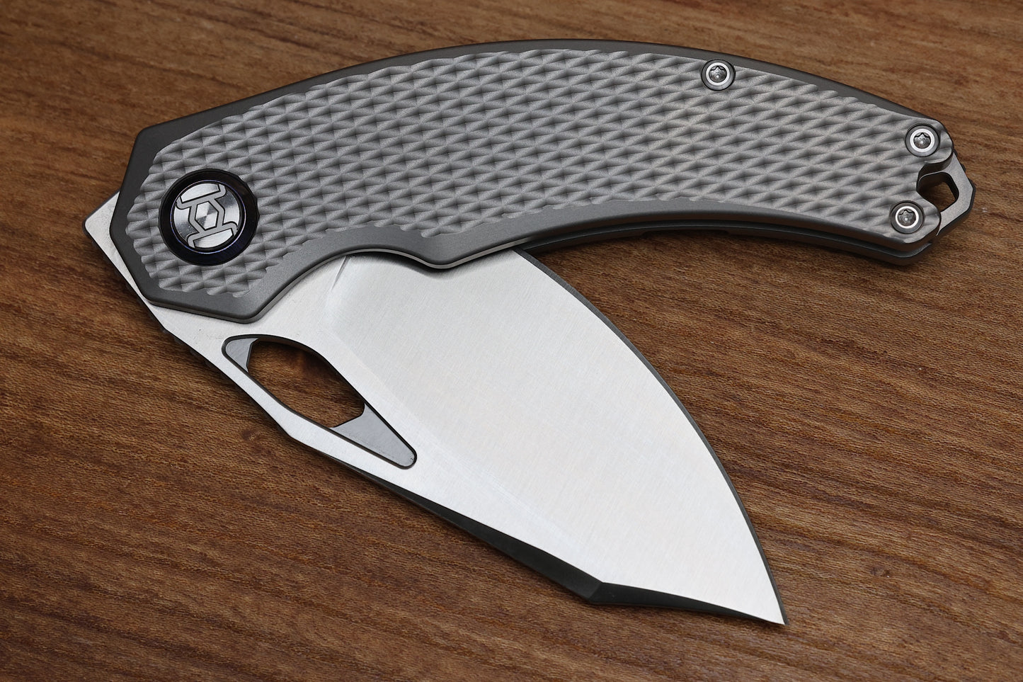 KUNWU PADRE DIAMOND TITANIUM HANDLES W/ SATIN VANAX