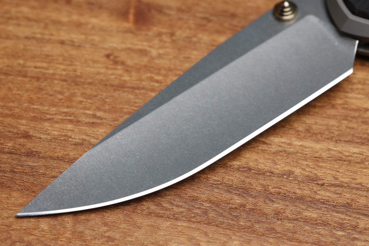 CHRIS REEVE LARGE SEBENZA BOG OAK INLAY DROP POINT MAGNACUT (PREOWNED)