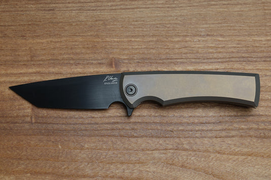 CHAVES EXCLUSIVE INTEGRAL LIBERATION STREET BRONZE ANO - PVD M390 TANTO CHISEL GRIND