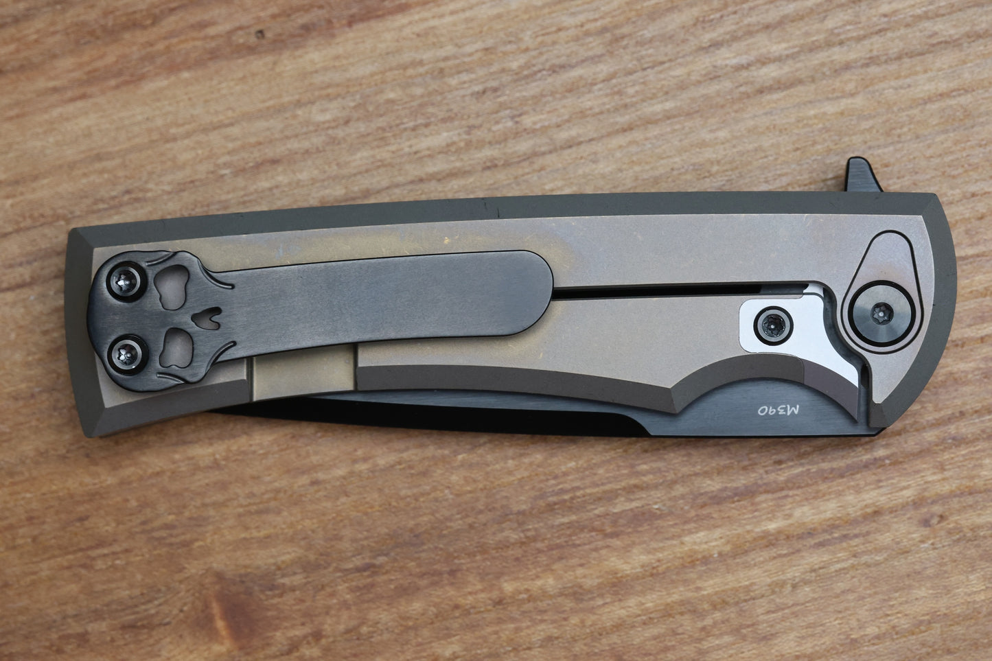 CHAVES EXCLUSIVE INTEGRAL LIBERATION STREET BRONZE ANO - PVD M390 TANTO CHISEL GRIND