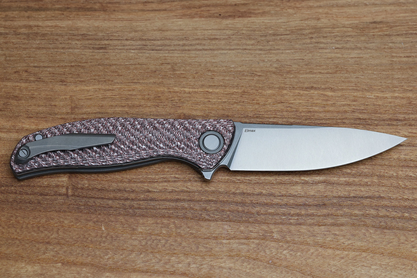 SHIROGOROV F3 - ELMAX BLADE - BROWN ALUTEX HANDLE - MRBS