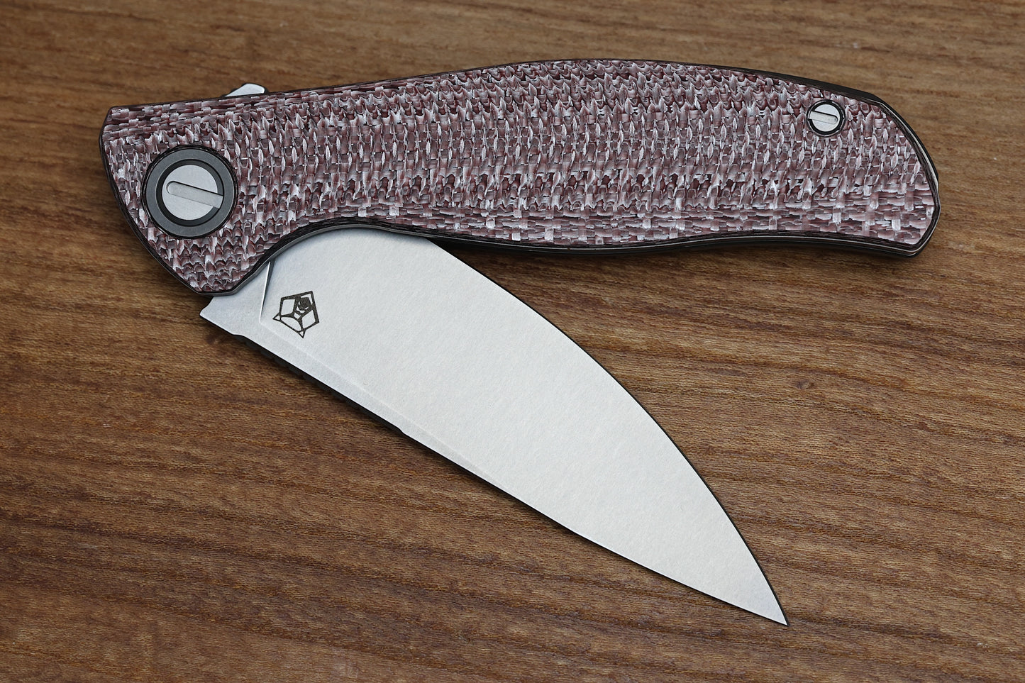 SHIROGOROV F3 - ELMAX BLADE - BROWN ALUTEX HANDLE - MRBS