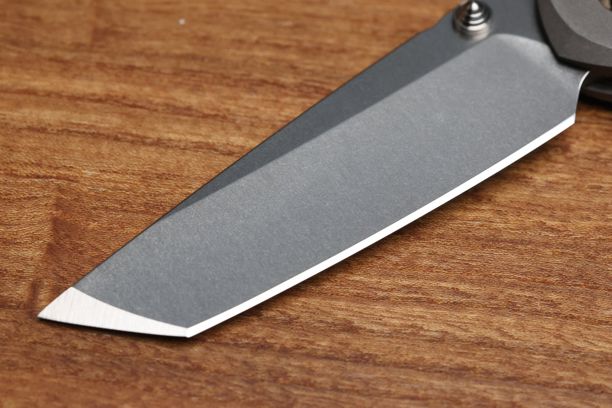 CHRIS REEVE LARGE INKOSI TANTO NATURAL CANVAS MICARTA INLAY MAGNACUT BLADE (PREOWNED)