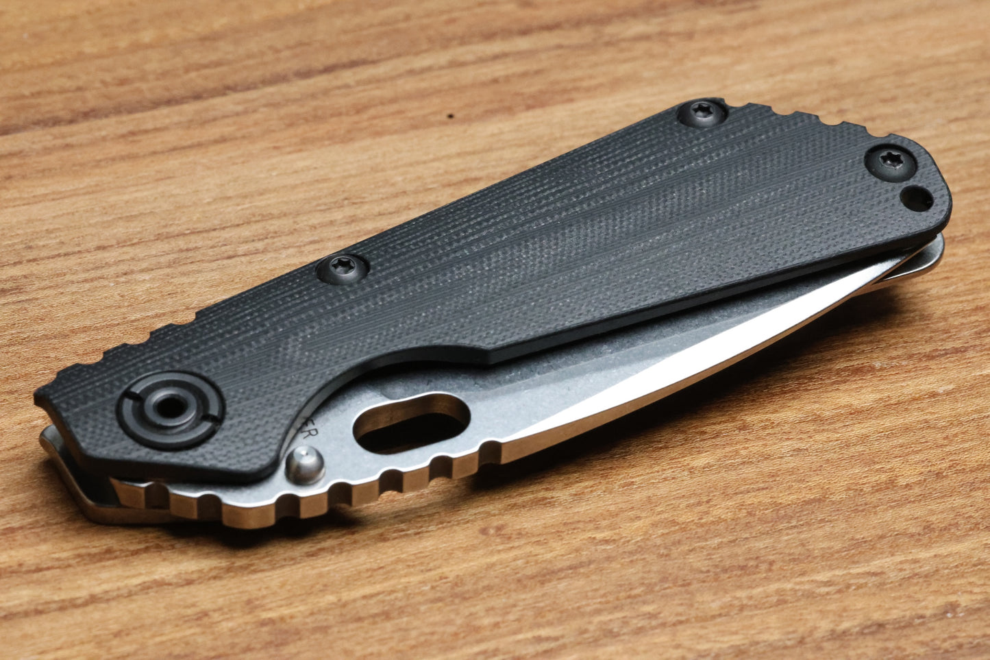 STRIDER KNIVES SNG CC - TITANIUM/BLACK G10 HANDLE - DROP POINT MAGNACUT BLADE