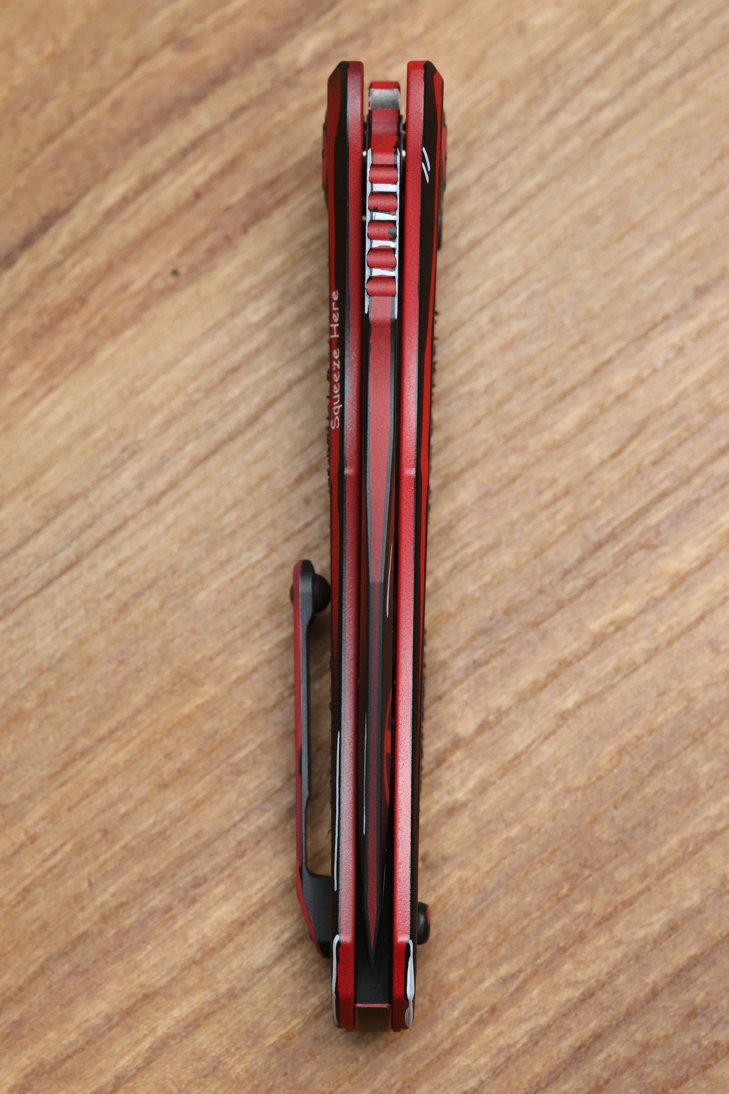 HERETIC WRAITH MANUAL V4 CLIP POINT DEADPOOL CEL SHADING H001-CS-DP