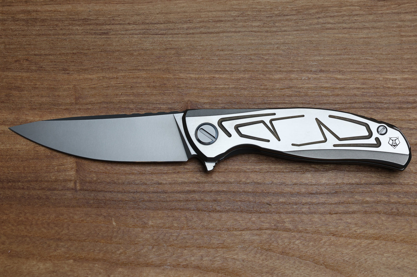 SHIROGOROV F95 BRACES - S90V BLADE - TITANIUM HANDLE - BRONZE ACCENTS - WASHERS