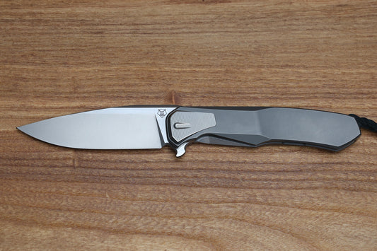 SHIROGOROV "LIMITED EDITION" SCOTT COOK DESIGN RUSSIAN LOCHSA - S90V BLADE - INTEGRAL TITANIUM HANDLE - BUSHING SYSTEM