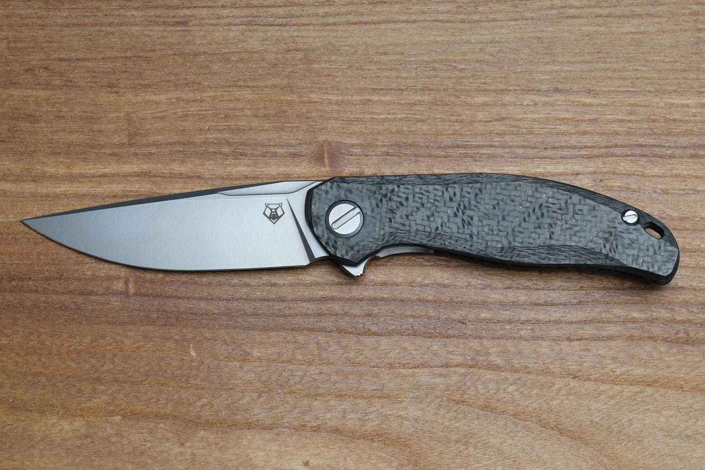 SHIROGOROV STELLAR CF – BRONZE CARBON FIBER HANDLE – M390 BLADE – MRBS