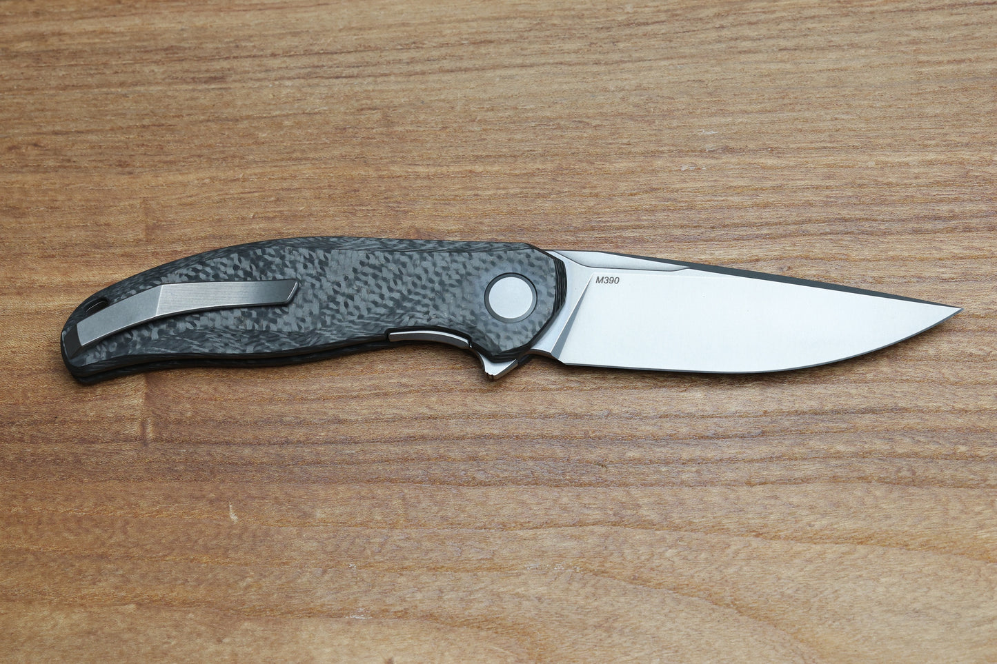 SHIROGOROV STELLAR CF – BRONZE CARBON FIBER HANDLE – M390 BLADE – MRBS