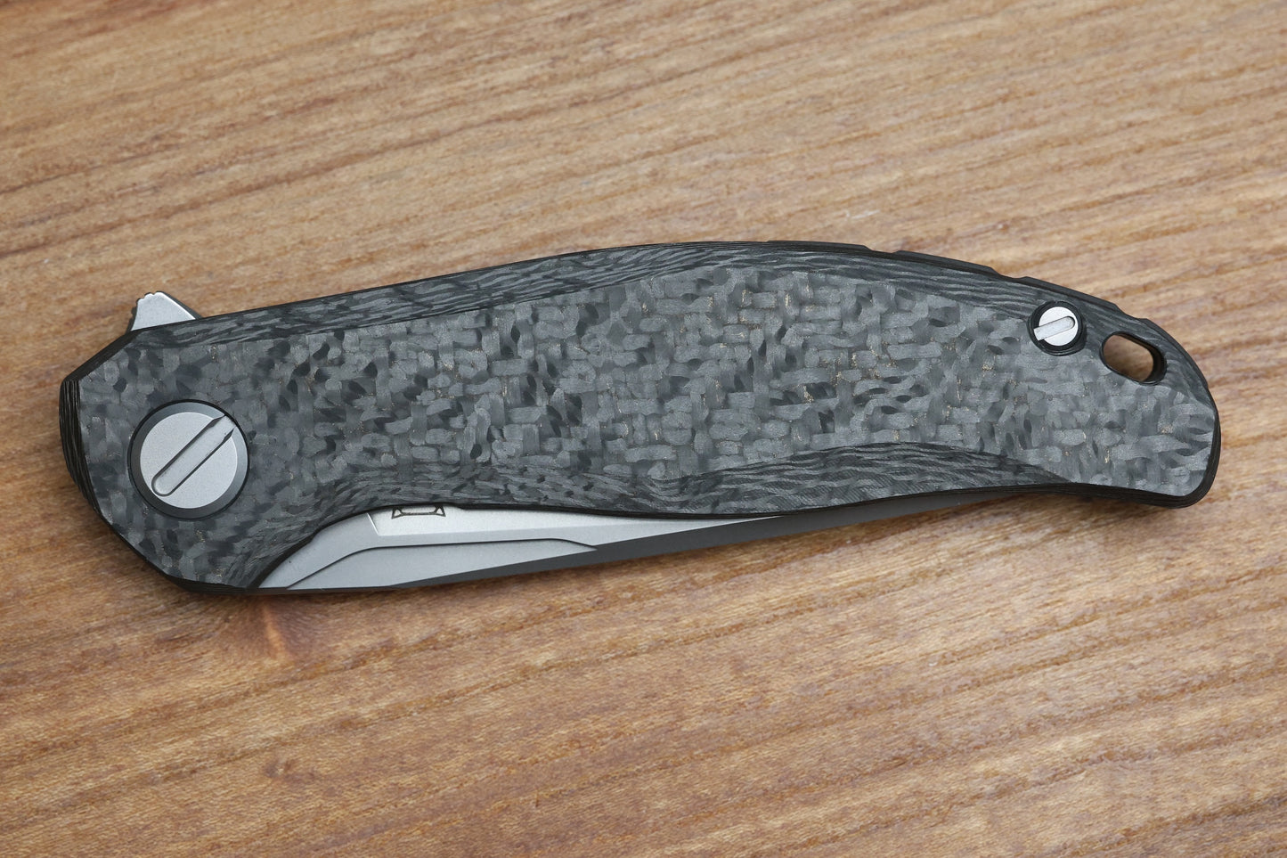 SHIROGOROV STELLAR CF – BRONZE CARBON FIBER HANDLE – M390 BLADE – MRBS