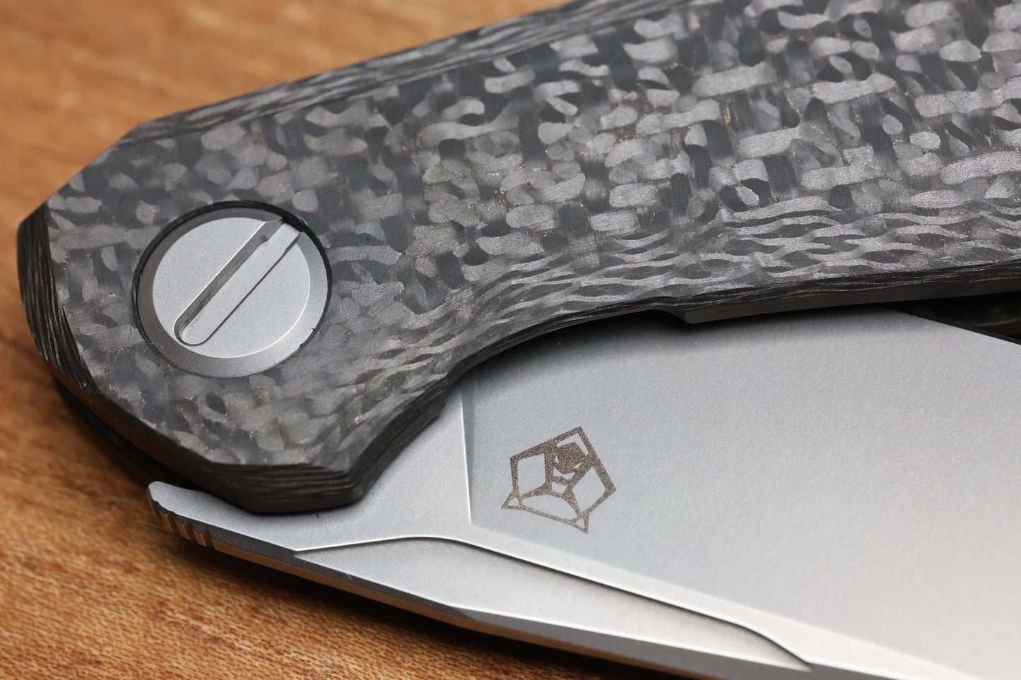 SHIROGOROV STELLAR CF – BRONZE CARBON FIBER HANDLE – M390 BLADE – MRBS