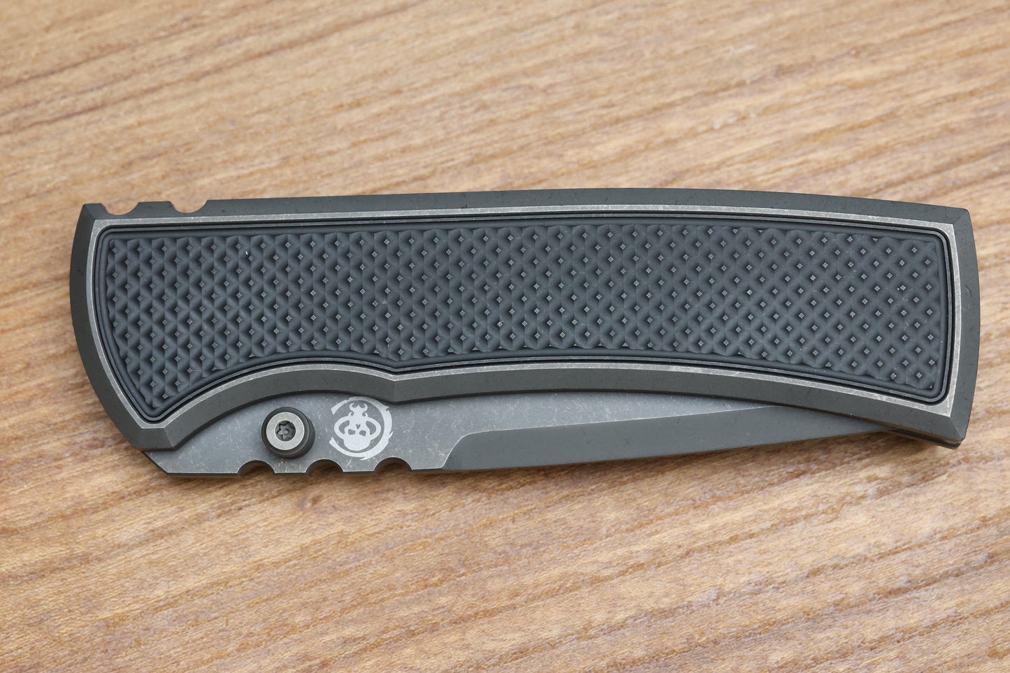 CHAVES INTEGRAL REDENCION 229 SW GREY TITANIUM W/BLACK PVD SW KNURLED PATTERN TI MAGNETIC INLAY DROP POINT GREY PVD