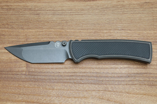 CHAVES INTEGRAL REDENCION 229 SW GREY TITANIUM W/BLACK PVD SW KNURLED PATTERN TI MAGNETIC INLAY TANTO GREY PVD