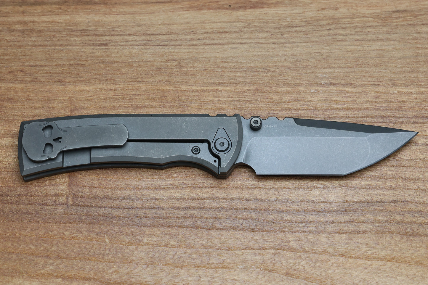 CHAVES INTEGRAL REDENCION 229 SW GREY TITANIUM W/BLACK PVD SW KNURLED PATTERN TI MAGNETIC INLAY TANTO GREY PVD