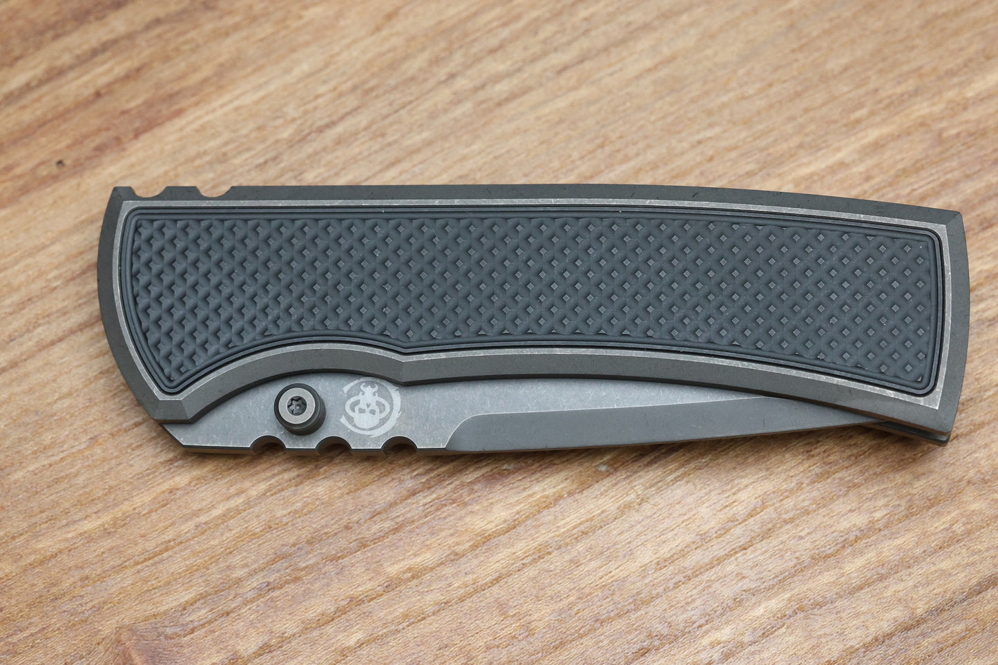 CHAVES INTEGRAL REDENCION 229 SW GREY TITANIUM W/BLACK PVD SW KNURLED PATTERN TI MAGNETIC INLAY TANTO GREY PVD