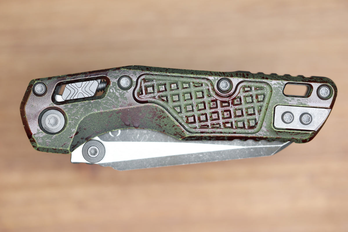 MICROTECH MSI RAM LOK MINI OUTBREAK FRAG ALUMINUM HANDLES W/ 3.15" M390MK SIGNATURE SERIES 210M-1FROBS