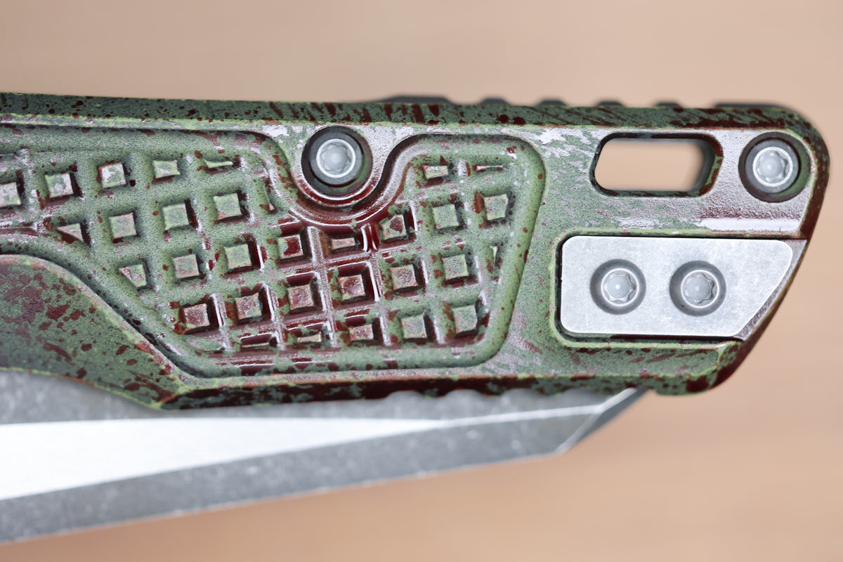 MICROTECH MSI RAM LOK MINI OUTBREAK FRAG ALUMINUM HANDLES W/ 3.15" M390MK SIGNATURE SERIES 210M-1FROBS