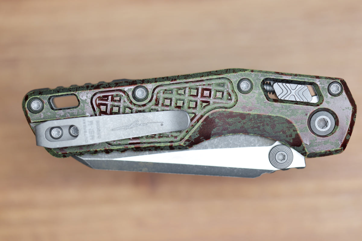 MICROTECH MSI RAM LOK MINI OUTBREAK FRAG ALUMINUM HANDLES W/ 3.15" M390MK SIGNATURE SERIES 210M-1FROBS