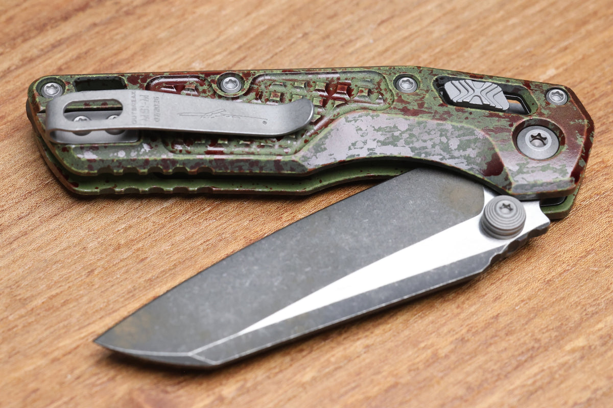 MICROTECH MSI RAM LOK MINI OUTBREAK FRAG ALUMINUM HANDLES W/ 3.15" M390MK SIGNATURE SERIES 210M-1FROBS
