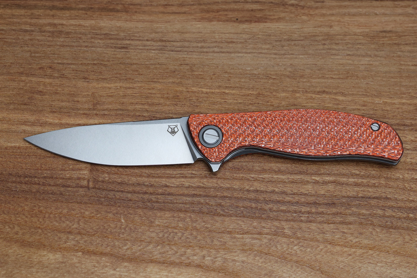 SHIROGOROV F3 - ELMAX BLADE - ORANGE ALUTEX HANDLE - MRBS