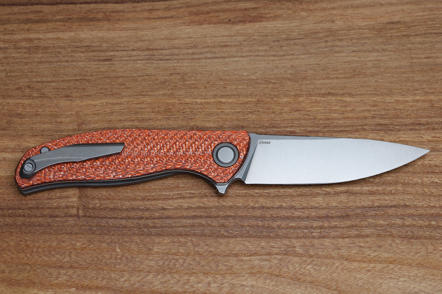 SHIROGOROV F3 - ELMAX BLADE - ORANGE ALUTEX HANDLE - MRBS