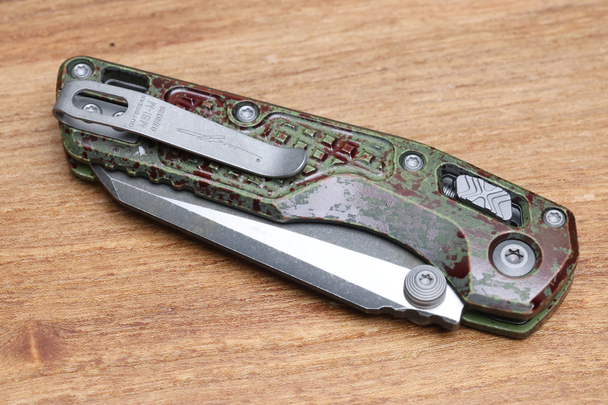 MICROTECH MSI RAM LOK MINI OUTBREAK FRAG ALUMINUM HANDLES W/ 3.15" M390MK SIGNATURE SERIES 210M-1FROBS