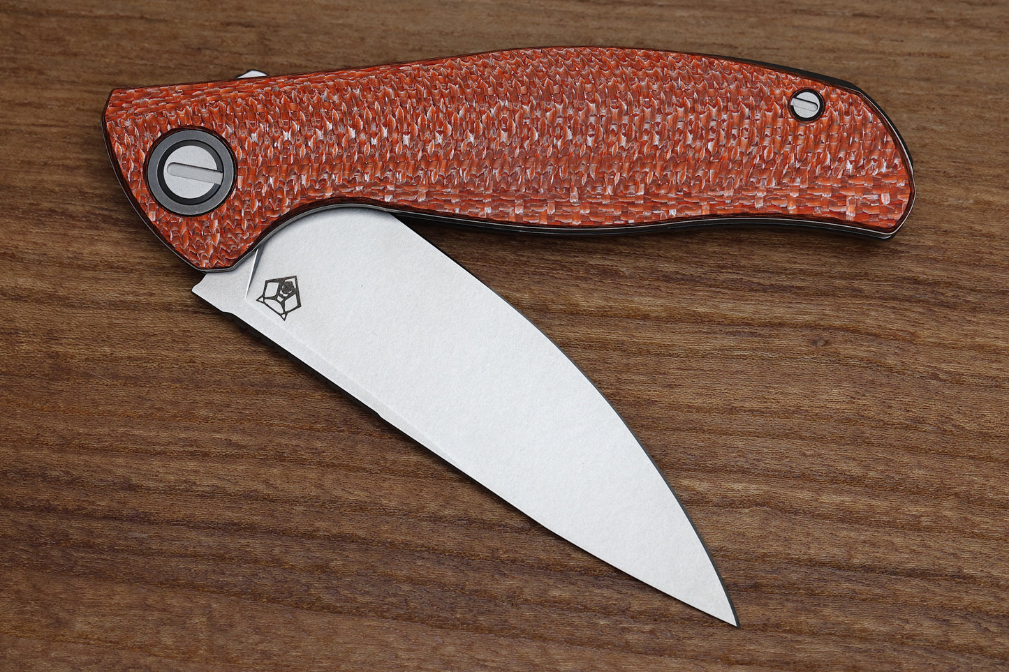 SHIROGOROV F3 - ELMAX BLADE - ORANGE ALUTEX HANDLE - MRBS