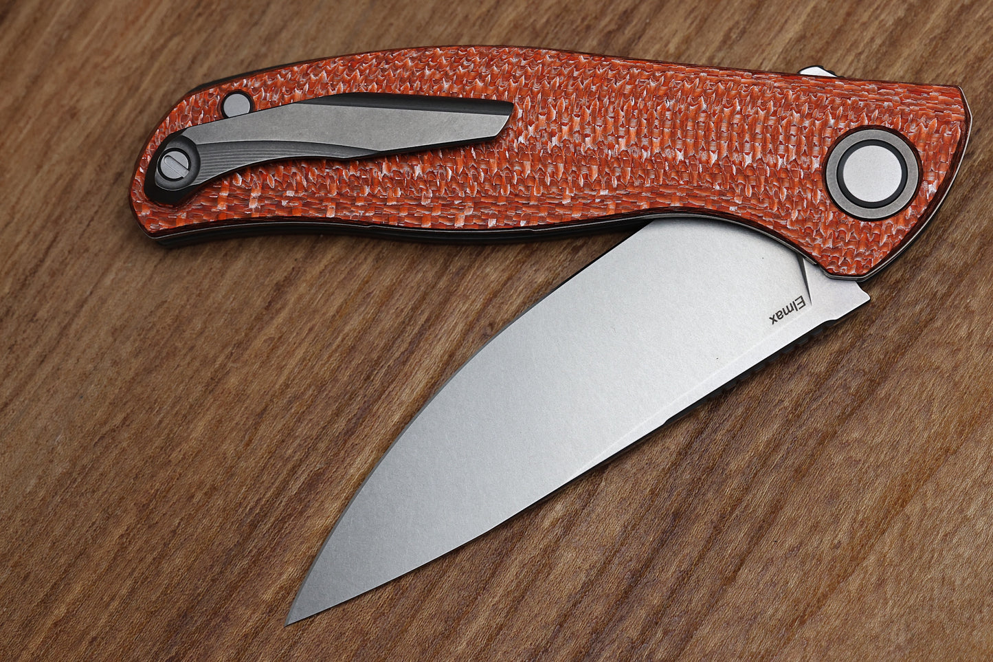 SHIROGOROV F3 - ELMAX BLADE - ORANGE ALUTEX HANDLE - MRBS